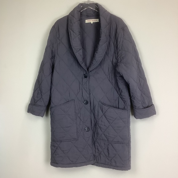 Free People Happy Day Dreamer Long Quilted Lagenlook Jacket Women's Small - Picture 3 of 11